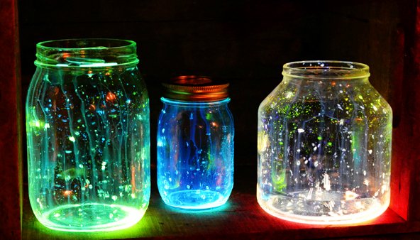 Birthday decoration ideas - Glowing jars